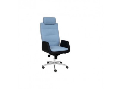 Chaise de bureau bleu-noir de luxe Chaise pivotante Chaise de direction Chaises de designer